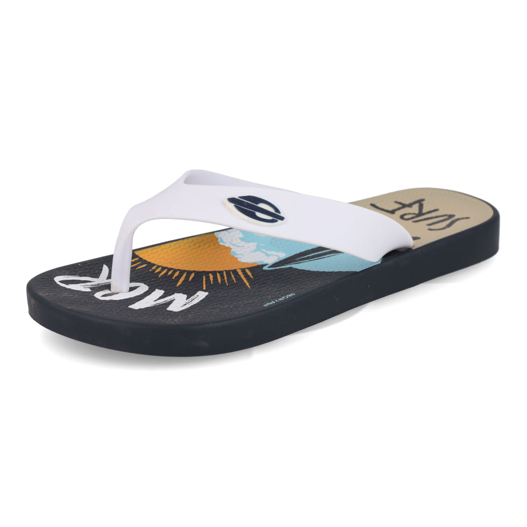 Grendene Chinelo MORMAII TROPICAL 2 12193-BH416 Azul-Branco-Amarelo Borracha_5_999999992632735_04